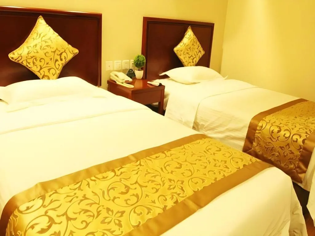 Bed in GreenTree Inn Hebei Zhangjiakou Xiahuayuan Xinchen Road Express Hotel