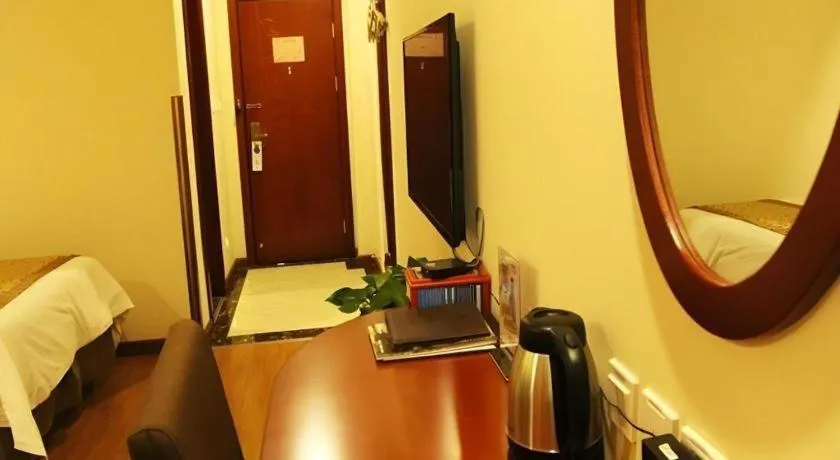 Bed in GreenTree Inn Hebei Zhangjiakou Xiahuayuan Xinchen Road Express Hotel