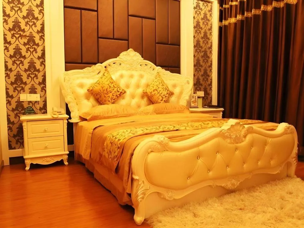 Bed in GreenTree Inn Hebei Zhangjiakou Xiahuayuan Xinchen Road Express Hotel
