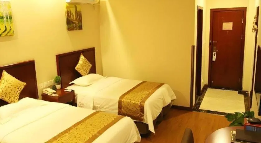 Bed in GreenTree Inn Hebei Zhangjiakou Xiahuayuan Xinchen Road Express Hotel