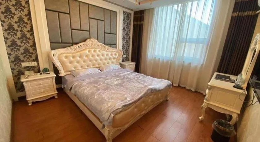 Bed in GreenTree Inn Hebei Zhangjiakou Xiahuayuan Xinchen Road Express Hotel