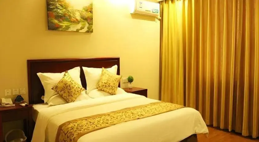 Bed in GreenTree Inn Hebei Zhangjiakou Xiahuayuan Xinchen Road Express Hotel Bed in GreenTree Inn Hebei Zhangjiakou Xiahuayuan Xinchen Road Express Hotel
