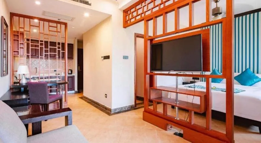 Bed in Hainan Yatai Hot Spring Hotel