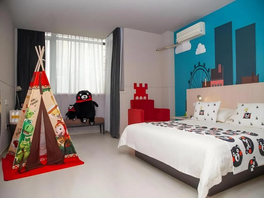 Bed in Jinjiang Inn Changzhou Global Dinosaur City Olympic Center