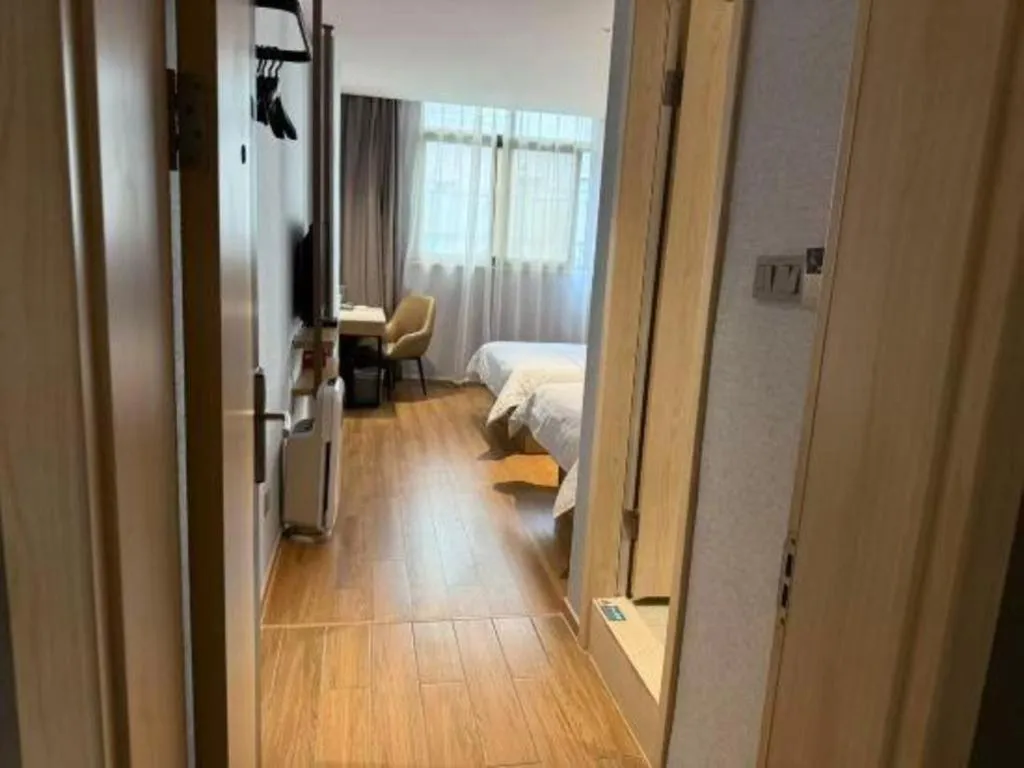 Bed in Jinjiang Inn Zhangjiagang Yangshe West Street Pedestrian Street