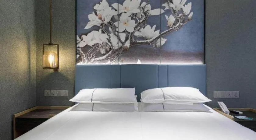 Bed in Jinjiang Inn Zhangjiagang Yangshe West Street Pedestrian Street