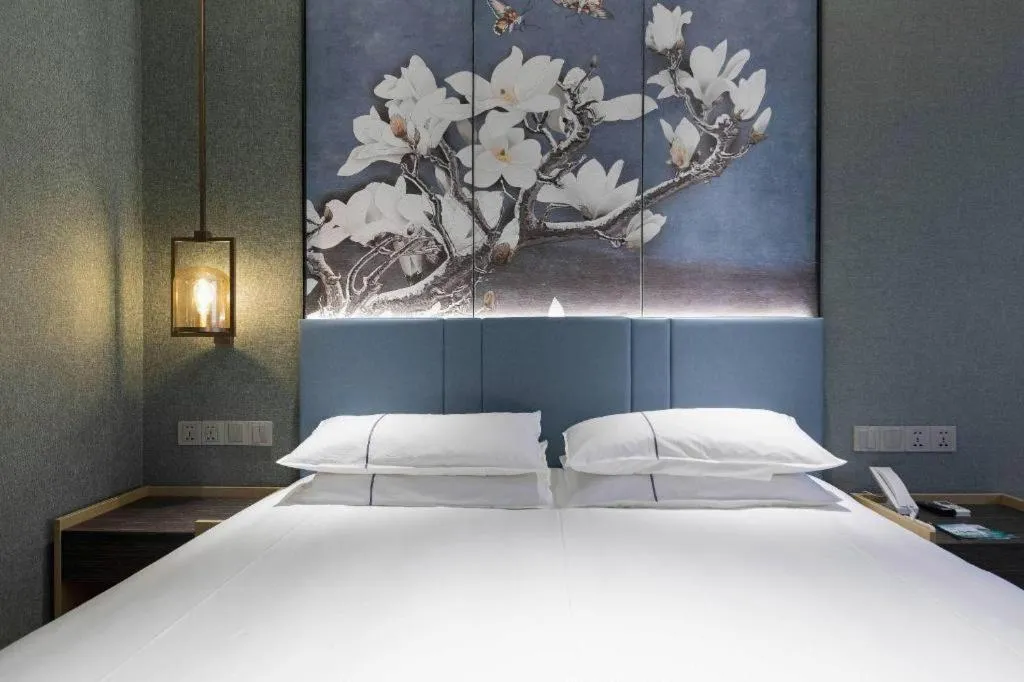 Bed in Jinjiang Inn Zhangjiagang Yangshe West Street Pedestrian Street