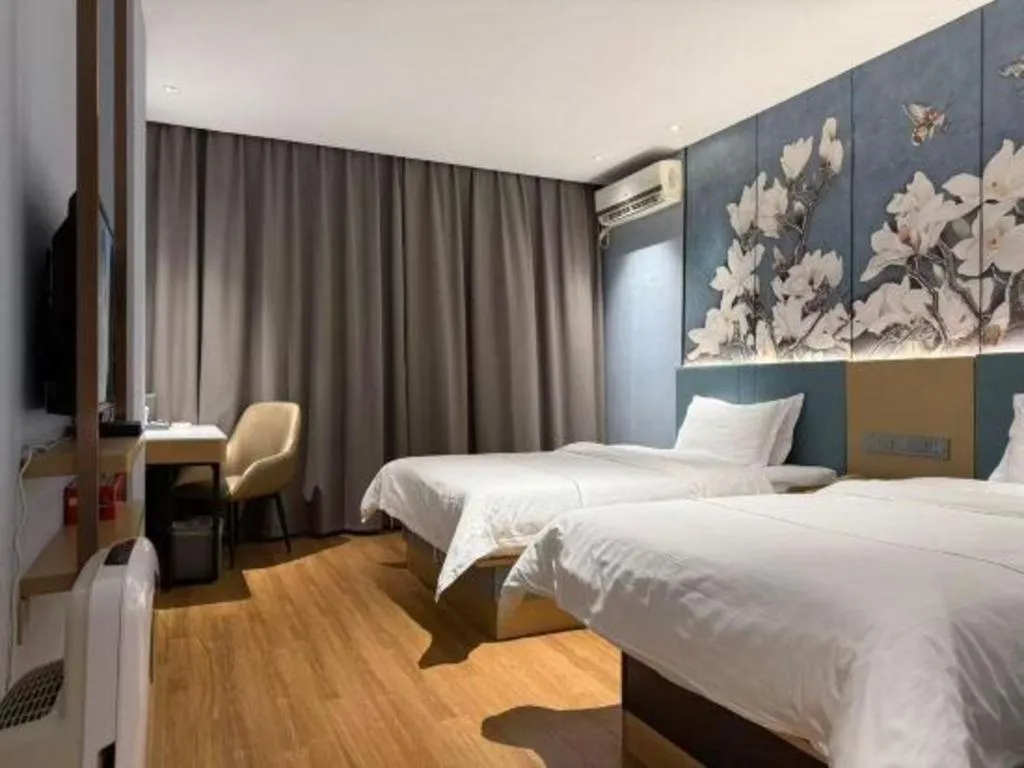 Bed in Jinjiang Inn Zhangjiagang Yangshe West Street Pedestrian Street