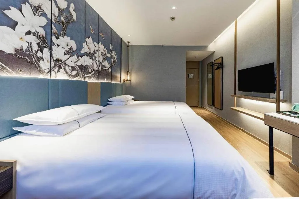 Bed in Jinjiang Inn Zhangjiagang Yangshe West Street Pedestrian Street