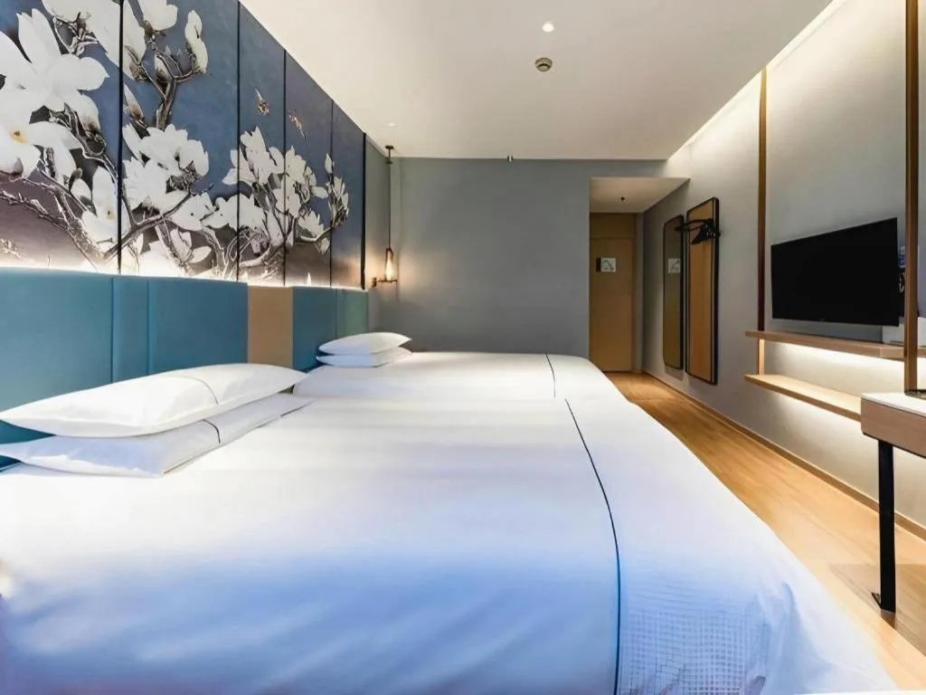 Bed in Jinjiang Inn Zhangjiagang Yangshe West Street Pedestrian Street