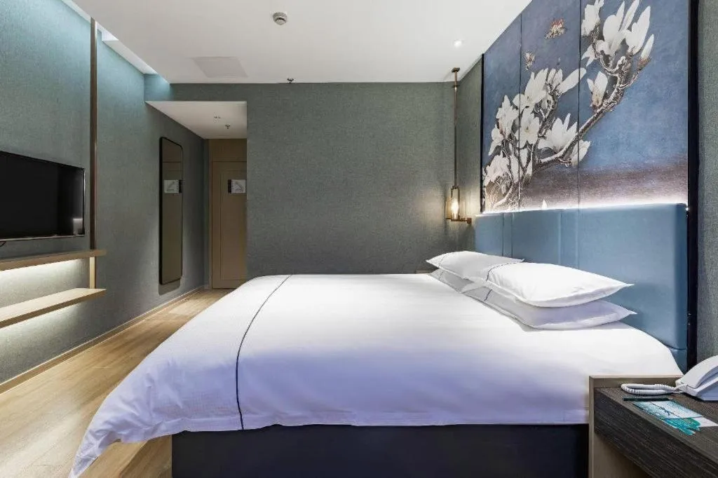 Bed in Jinjiang Inn Zhangjiagang Yangshe West Street Pedestrian Street