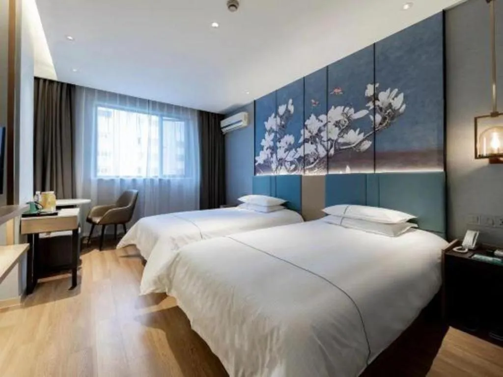 Bed in Jinjiang Inn Zhangjiagang Yangshe West Street Pedestrian Street