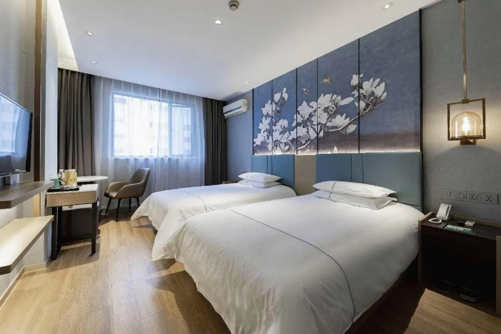 Bed in Jinjiang Inn Zhangjiagang Yangshe West Street Pedestrian Street