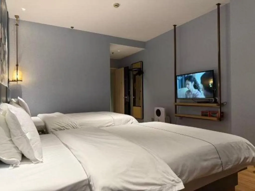 Bed in Jinjiang Inn Zhangjiagang Yangshe West Street Pedestrian Street