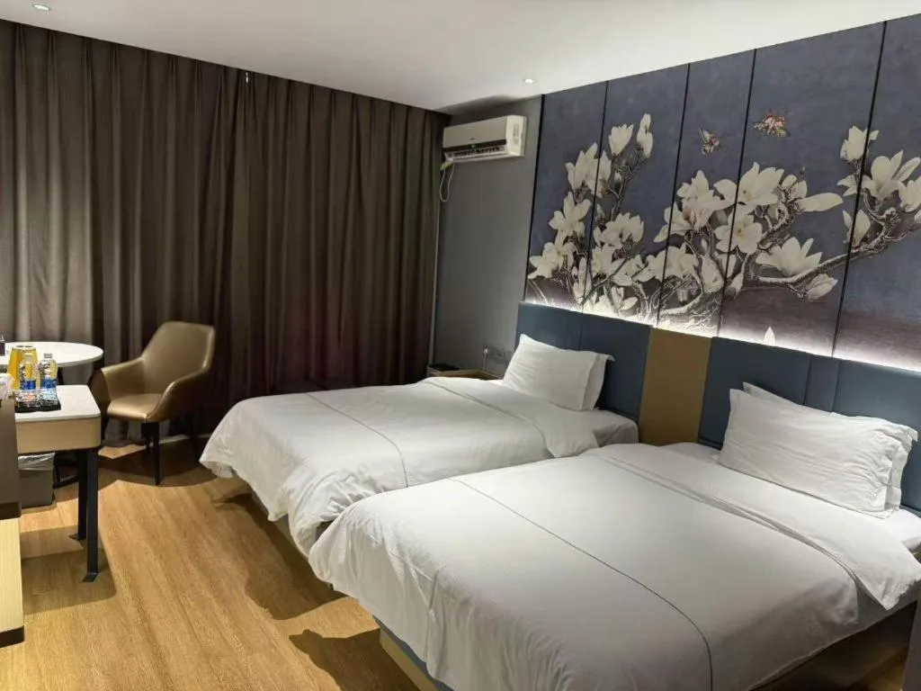 Bed in Jinjiang Inn Zhangjiagang Yangshe West Street Pedestrian Street