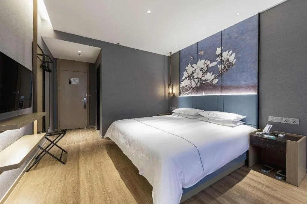 Bed in Jinjiang Inn Zhangjiagang Yangshe West Street Pedestrian Street