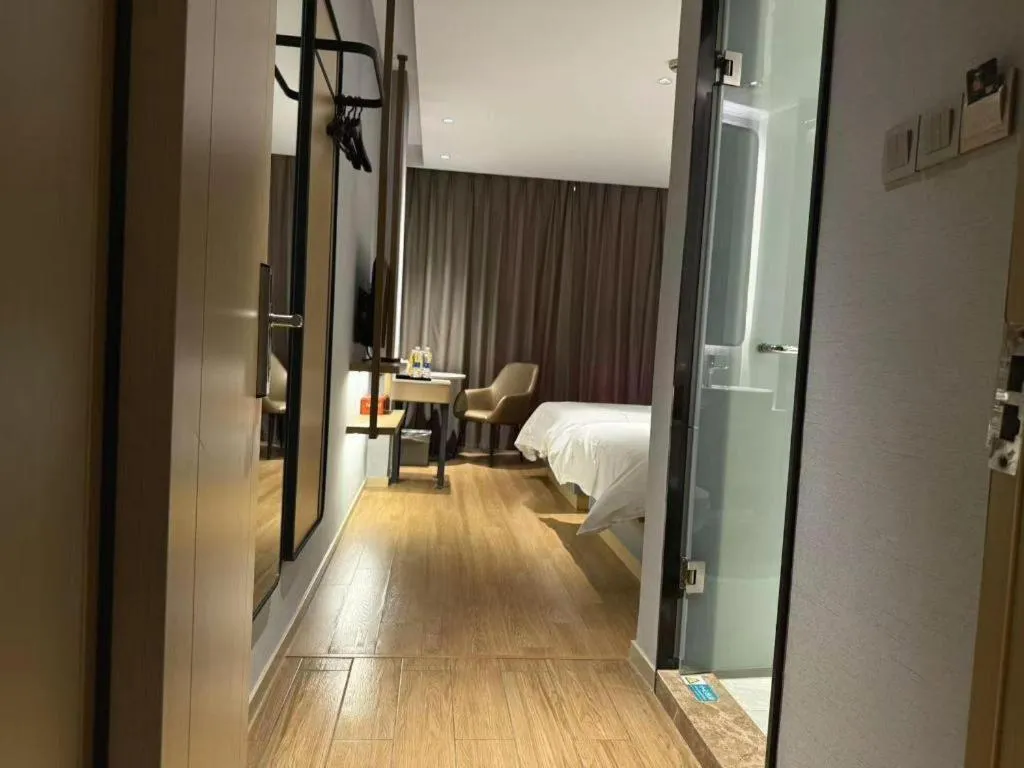 Bed in Jinjiang Inn Zhangjiagang Yangshe West Street Pedestrian Street