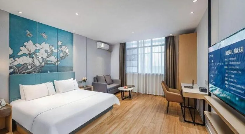 Bed in Jinjiang Inn Xuzhou Pizhou Sanchahe Road