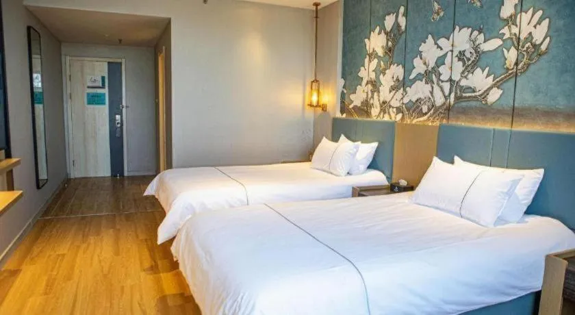 Bed in Jinjiang Inn Xuzhou Pizhou Sanchahe Road