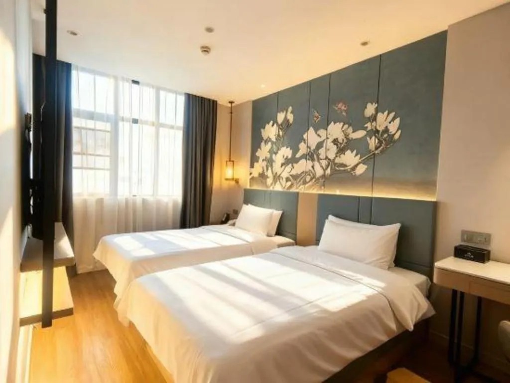 Bed in Jinjiang Inn Xuzhou Pizhou Sanchahe Road