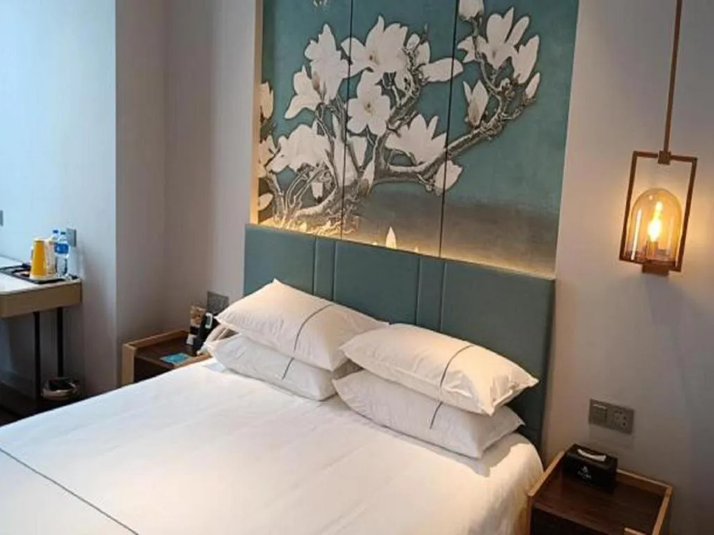 Bed in Jinjiang Inn Xuzhou Pizhou Sanchahe Road