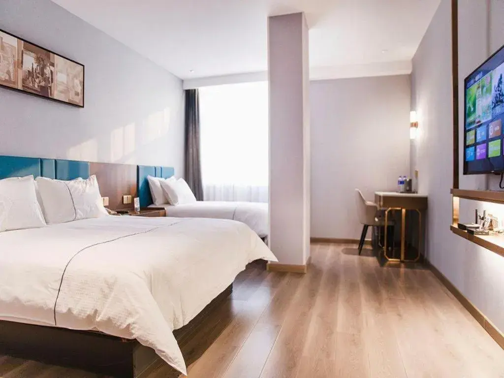 Bed in Jinjiang Inn Qianan Middle Yanshan Road Branch Bed in Jinjiang Inn Qianan Middle Yanshan Road Branch