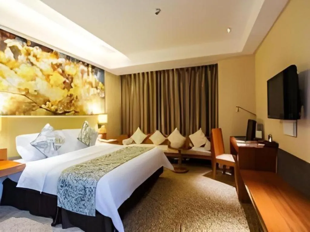 Bed in Jinjiang Metropolo Hotel - Taizhou Wanda Plaza