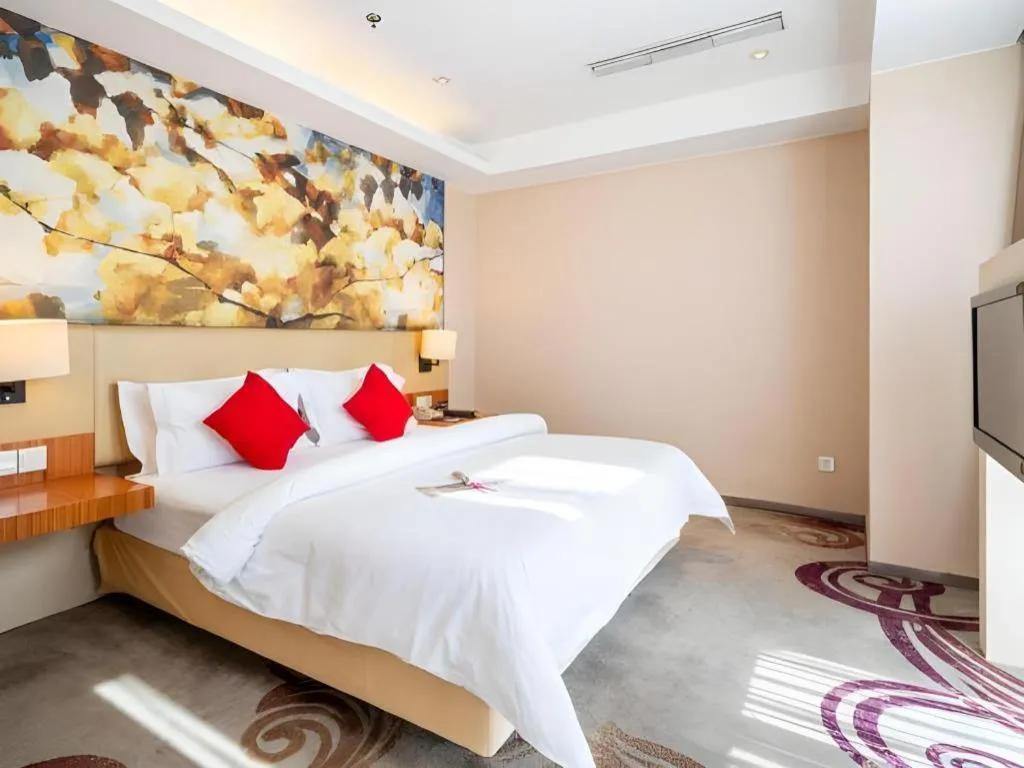Bed in Jinjiang Metropolo Hotel - Taizhou Wanda Plaza