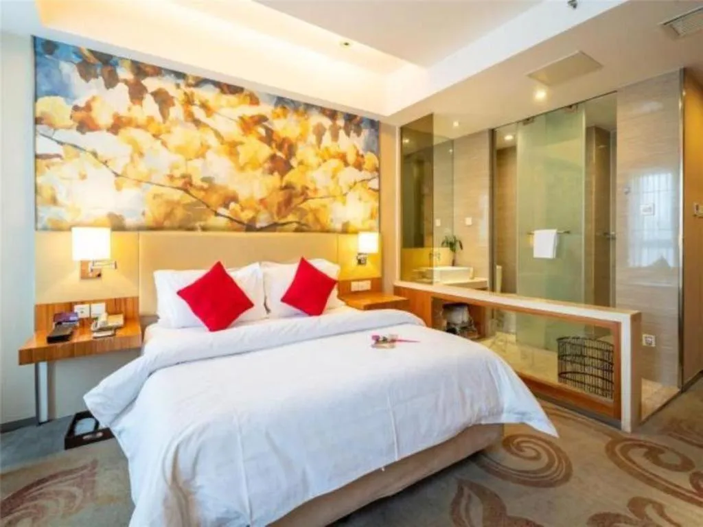 Bed in Jinjiang Metropolo Hotel - Taizhou Wanda Plaza