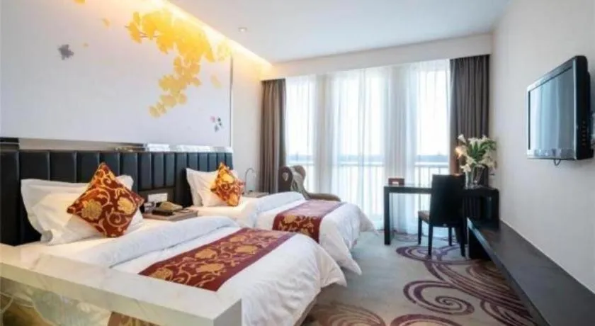Bed in Jinjiang Metropolo Hotel - Taizhou Wanda Plaza