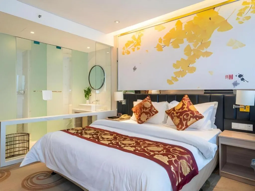 Bed in Jinjiang Metropolo Hotel - Taizhou Wanda Plaza