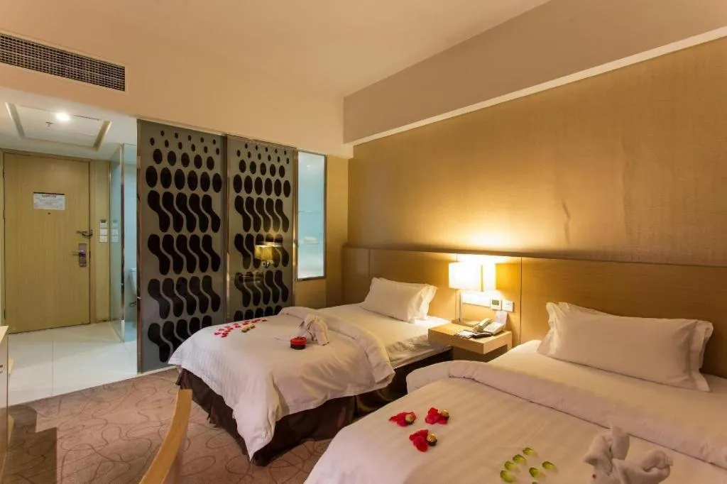 Bed in Jinjiang Metropolo Hotel - Langfang Wanda Plaza