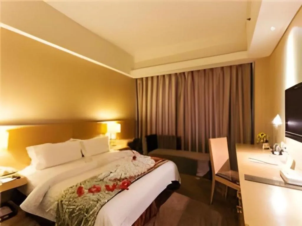 Bed in Jinjiang Metropolo Hotel - Langfang Wanda Plaza
