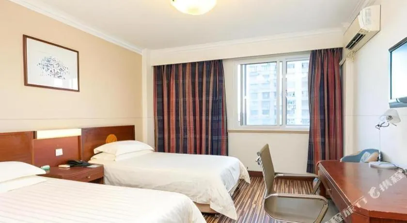 Bed in Jinjiang Inn Shanghai North Bund Yangpu Bridge Branch