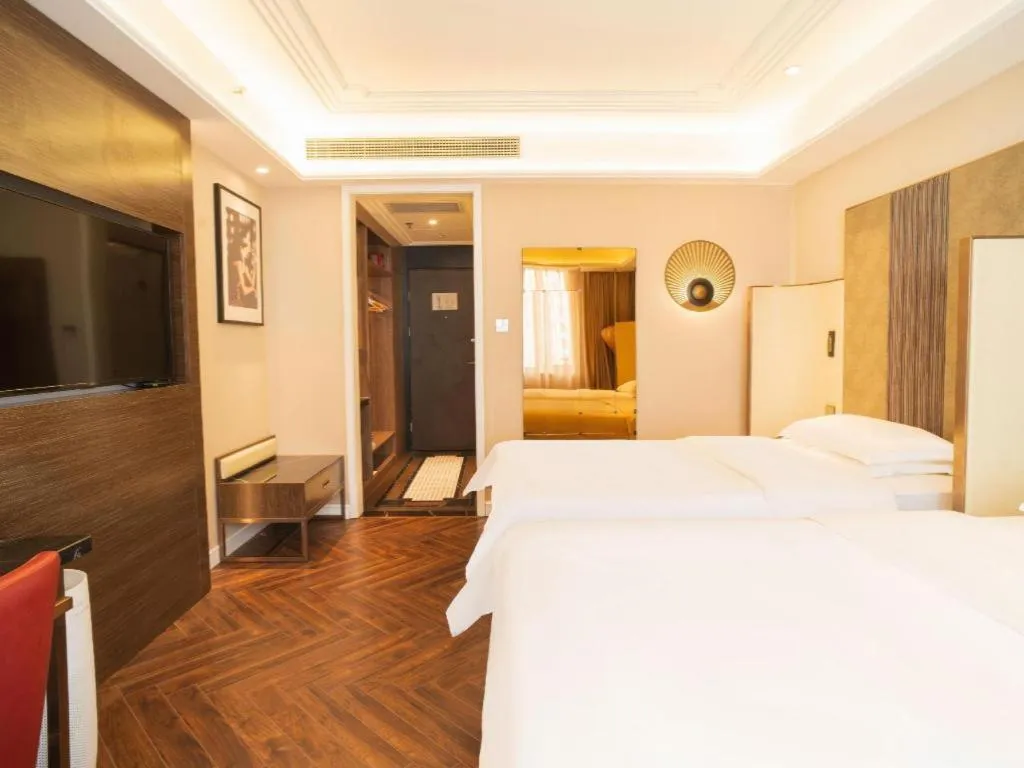 Bed in Metropolo Hotel Shijiazhuang Yuhua Wanda Plaza