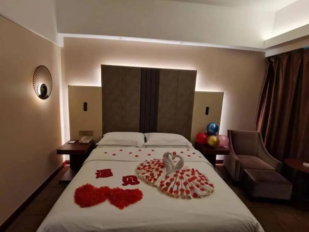 Bed in Metropolo Hotel Shijiazhuang Yuhua Wanda Plaza