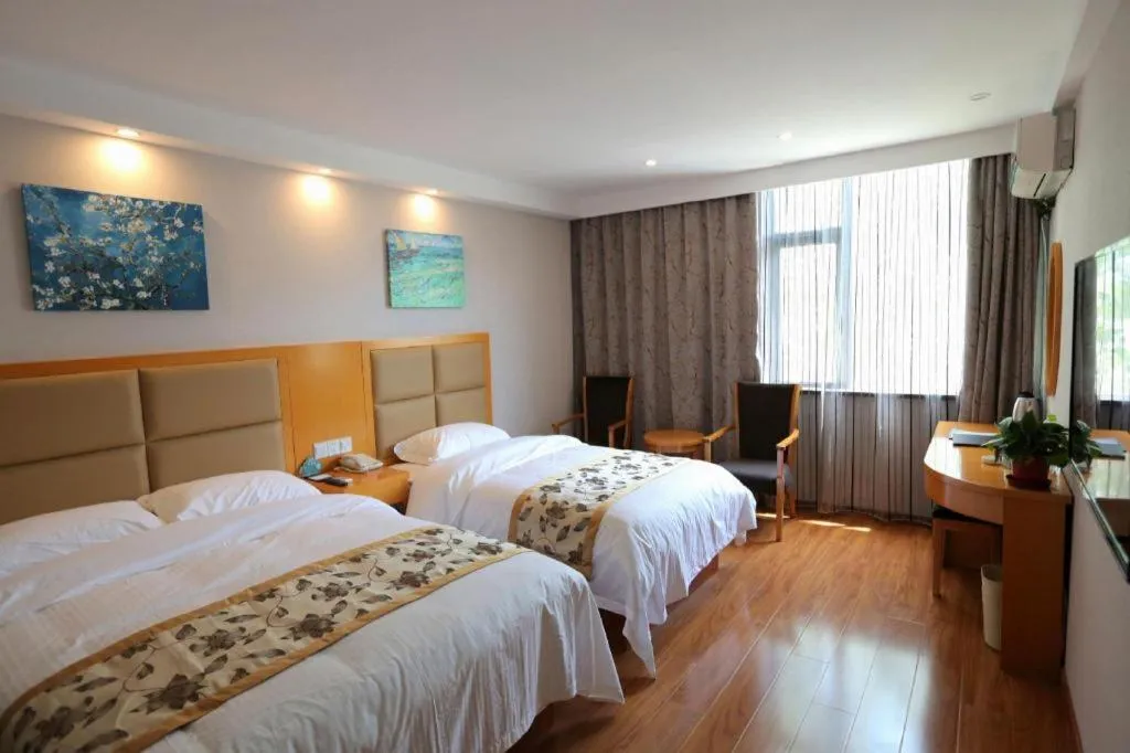 Bed in GreenTree Inn Jiangsu Xuzhou Western 3rd Ring Road Xiyuan Express Hotel