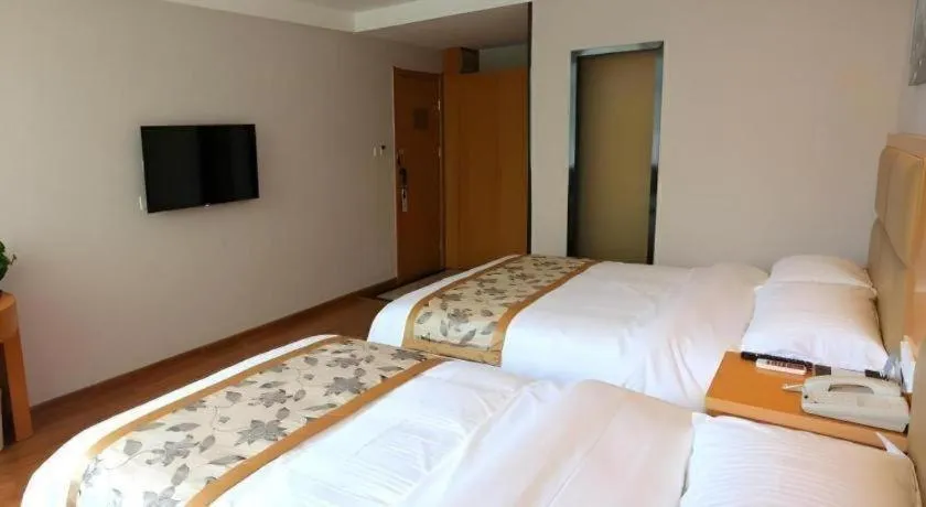 Bed in GreenTree Inn Jiangsu Xuzhou Western 3rd Ring Road Xiyuan Express Hotel