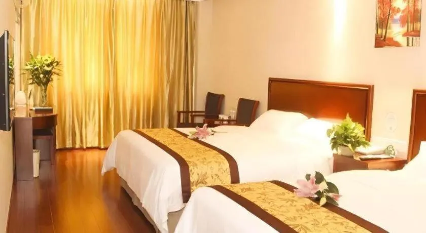 Bed in GreenTree Inn ShanDong Yantai Yantai University Business Hotel