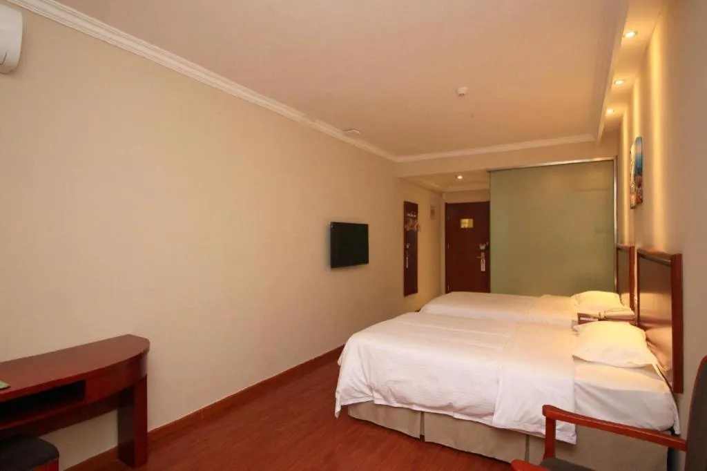 Bed in GreenTree Inn ShanDong Yantai Yantai University Business Hotel