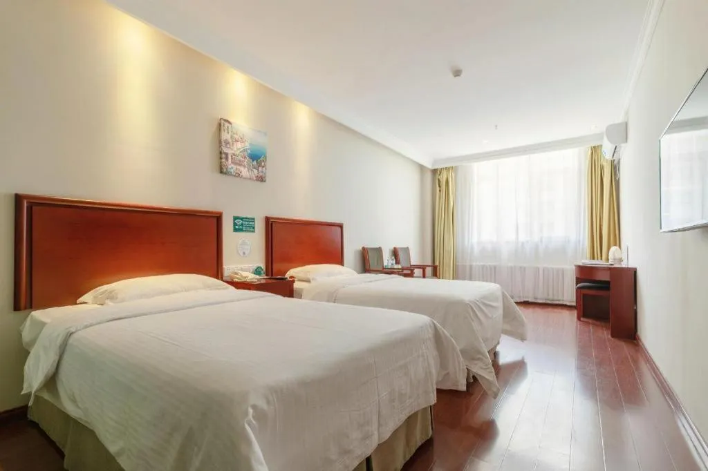 Bed in GreenTree Inn ShanDong Yantai Yantai University Business Hotel
