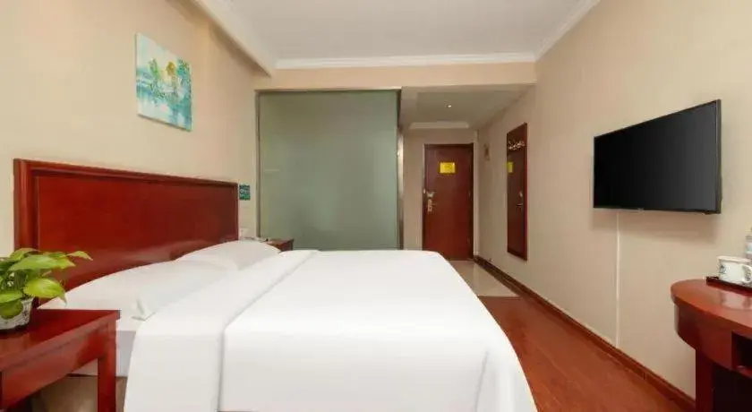 Bed in GreenTree Inn ShanDong Yantai Yantai University Business Hotel Bed in GreenTree Inn ShanDong Yantai Yantai University Business Hotel