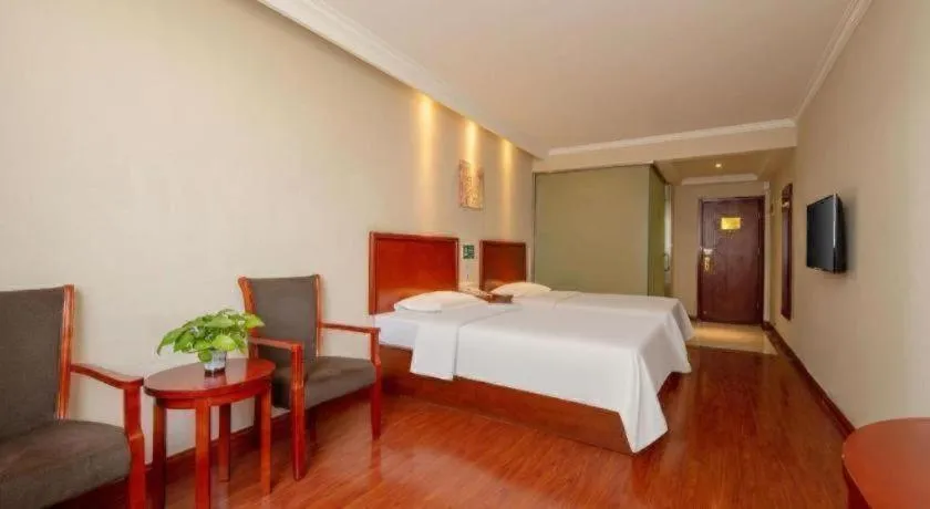 Bed in GreenTree Inn ShanDong Yantai Yantai University Business Hotel