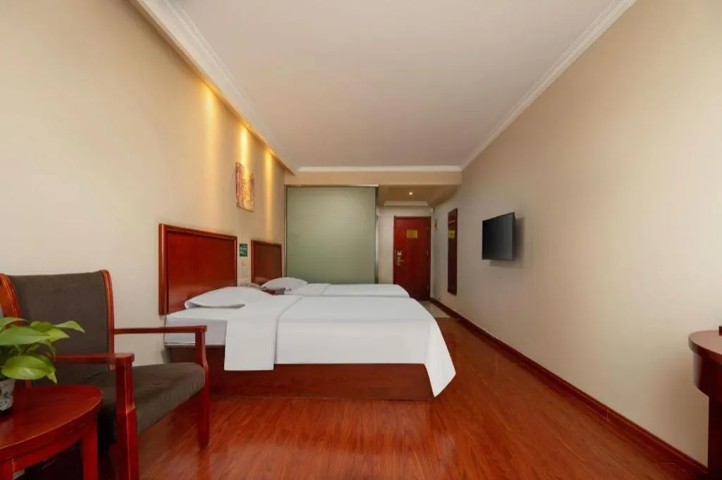 Bed in GreenTree Inn ShanDong Yantai Yantai University Business Hotel