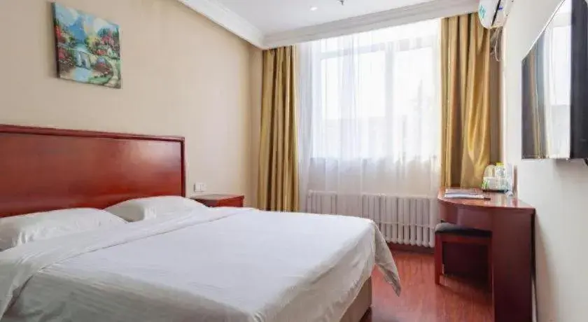 Bed in GreenTree Inn ShanDong Yantai Yantai University Business Hotel Bed in GreenTree Inn ShanDong Yantai Yantai University Business Hotel