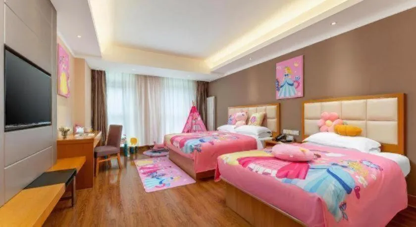 Bed in GreenTree Inn Shandong Taian Feicheng Xincheng Road Business Hotel