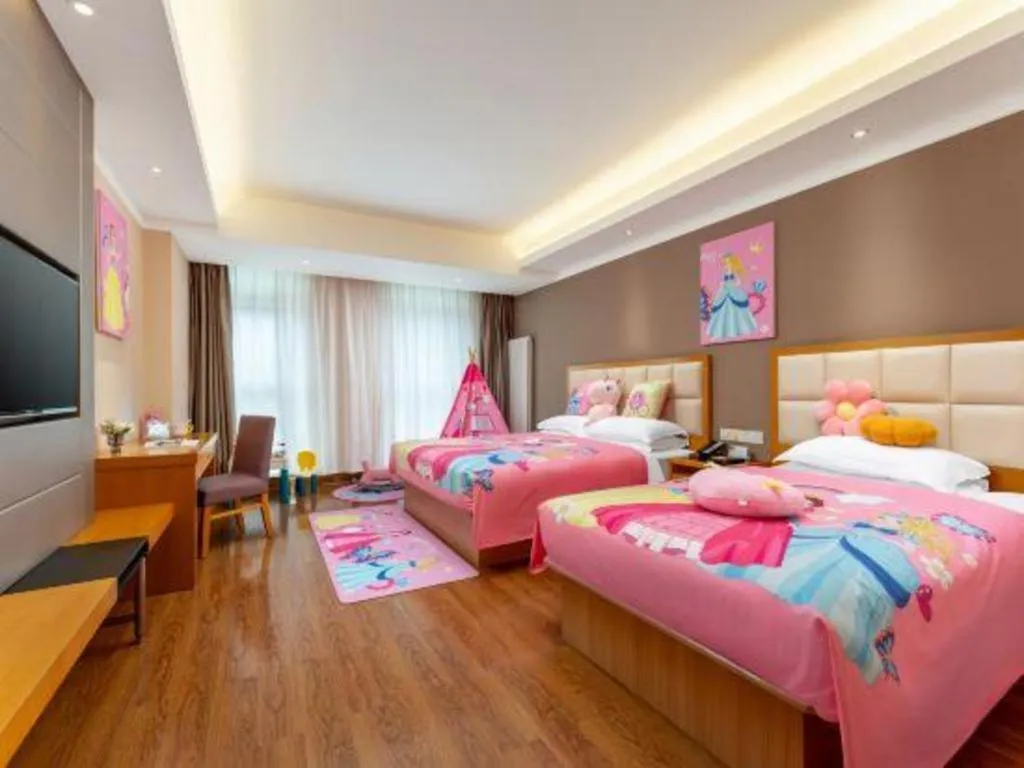 Bed in GreenTree Inn Shandong Taian Feicheng Xincheng Road Business Hotel