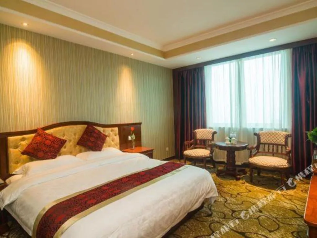 Bed in GreenTree Alliance Zhejiang Zhoushan Putuoshan Zhujiajian Scenic Spot Hotel