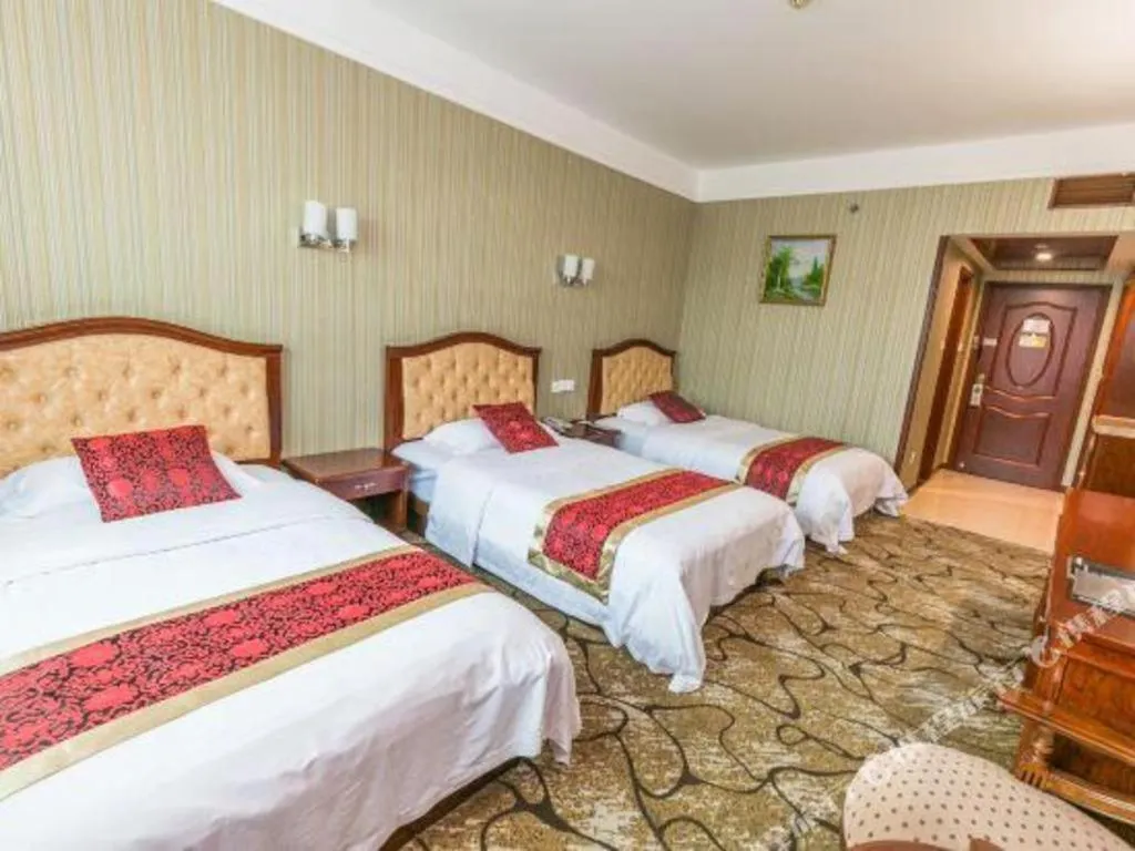 Bed in GreenTree Alliance Zhejiang Zhoushan Putuoshan Zhujiajian Scenic Spot Hotel