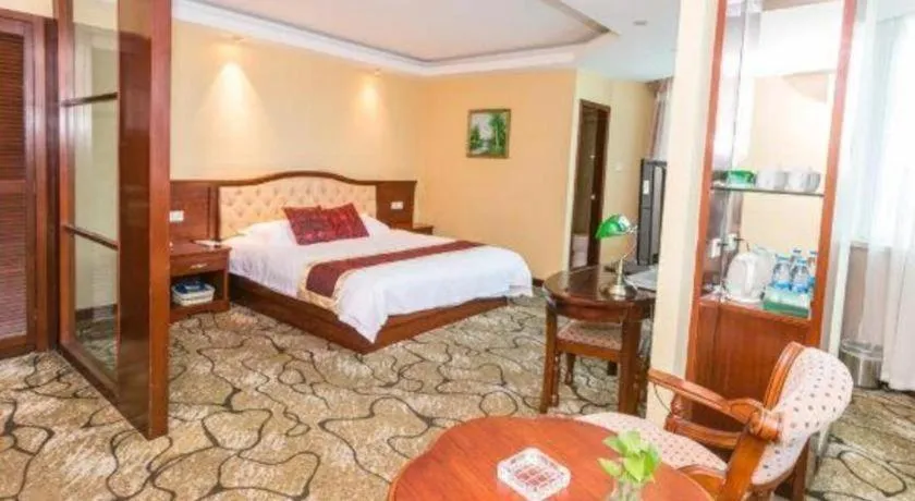 Bed in GreenTree Alliance Zhejiang Zhoushan Putuoshan Zhujiajian Scenic Spot Hotel